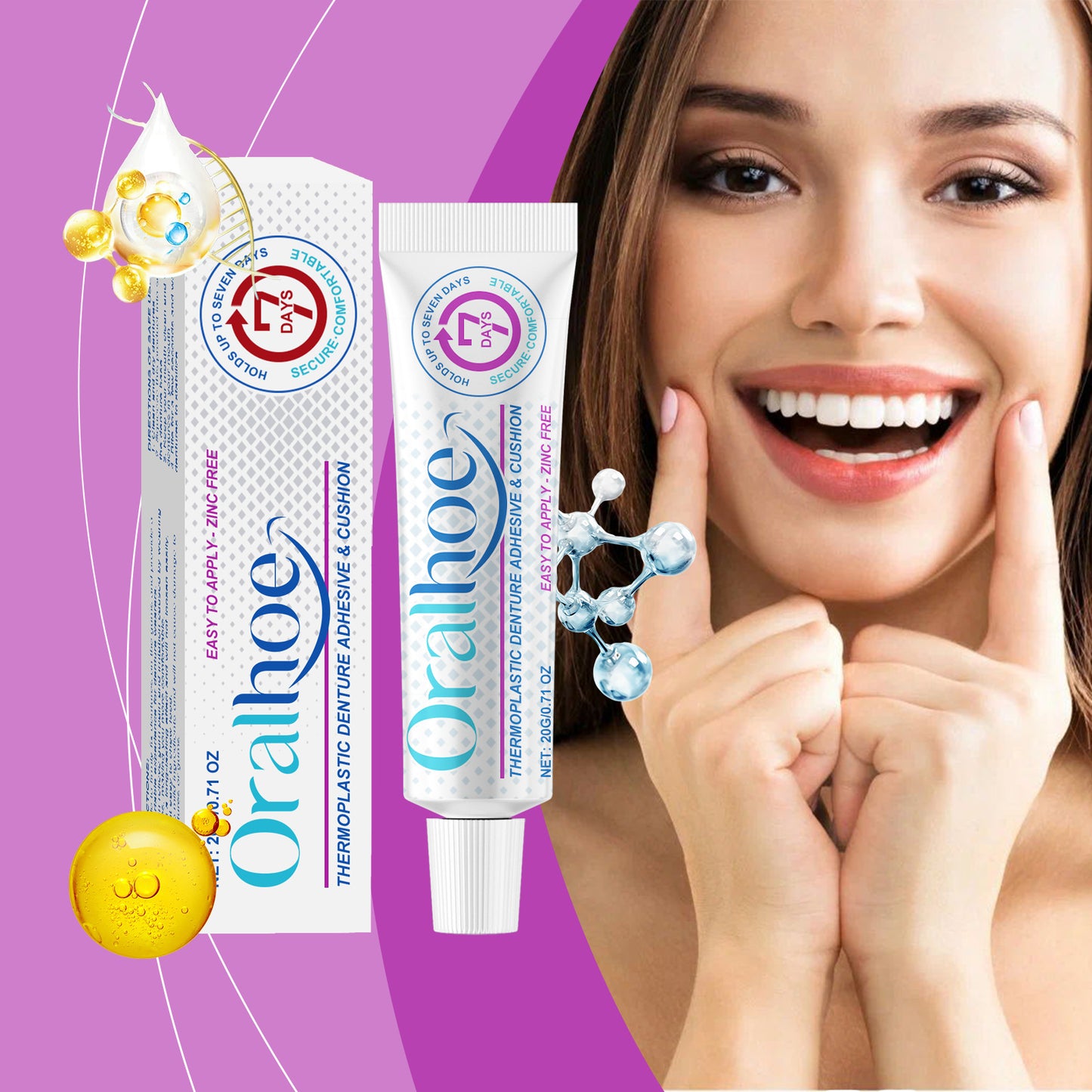 لاصق لطقم الأسنان